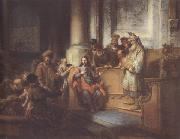 Gerbrand van den Eeckhout Christ teaching in the Synagogue at Nazareth (mk33) Sweden oil painting reproduction